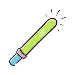 glow stick icon, glow stick vector illustration-simple illustration of glow stick, perfect for glow stick logos and icons