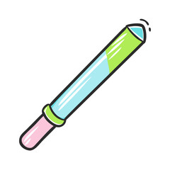 glow stick icon, glow stick vector illustration-simple illustration of glow stick, perfect for glow stick logos and icons