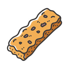 granola bar icon, granola bar vector illustration-simple illustration of granola bar, perfect for granola bar logos and icons