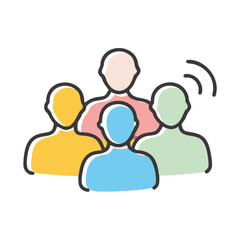 group of people icon, group of people vector illustration-simple illustration of group of people, perfect for group of people logos and icons