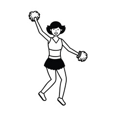 young woman with headphones