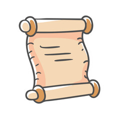 history ancient scroll icon, history ancient scroll vector illustration-simple illustration of history ancient scroll, perfect for history ancient scroll logos and icons