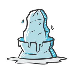 ice sculpture icon, ice sculpture vector illustration-simple illustration of ice sculpture, perfect for ice sculpture logos and icons