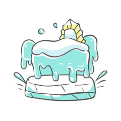 ice sculpture icon, ice sculpture vector illustration-simple illustration of ice sculpture, perfect for ice sculpture logos and icons