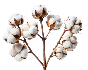 cotton buds on white background