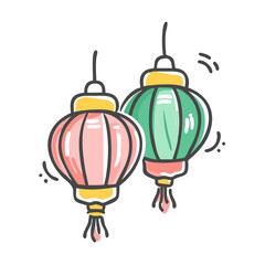 lanterns icon, lanterns vector illustration-simple illustration of lanterns, perfect for lanterns logos and icons