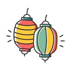 lanterns icon, lanterns vector illustration-simple illustration of lanterns, perfect for lanterns logos and icons