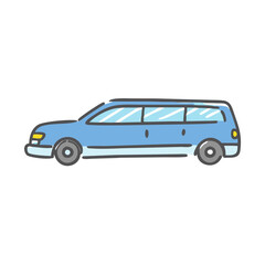 Obraz premium limousine icon, limousine vector illustration-simple illustration of limousine, perfect for limousine logos and icons