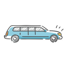 limousine icon, limousine vector illustration-simple illustration of limousine, perfect for limousine logos and icons