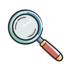 magnifying glass icon, magnifying glass vector illustration-simple illustration of magnifying glass, perfect for magnifying glass logos and icons