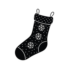 christmas sock isolated on white