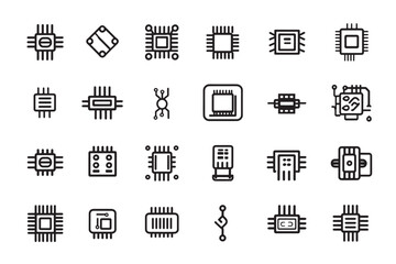 Modern Line Art Microphone Icon