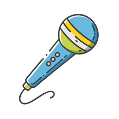 microphone icon, microphone vector illustration-simple illustration of microphone, perfect for microphone logos and icons
