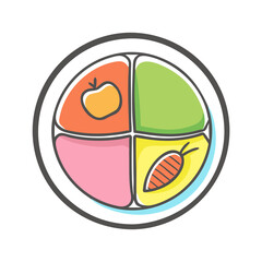 myplate icon, myplate vector illustration-simple illustration of myplate, perfect for myplate logos and icons