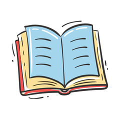 open book icon, open book vector illustration-simple illustration of open book, perfect for open book logos and icons