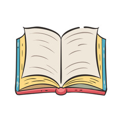 open book icon, open book vector illustration-simple illustration of open book, perfect for open book logos and icons