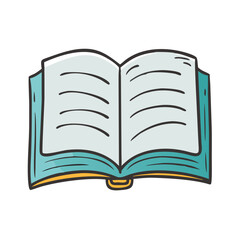 open book icon, open book vector illustration-simple illustration of open book, perfect for open book logos and icons