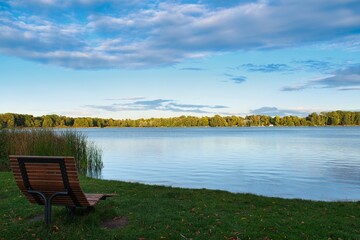 Fototapeta premium Ausblick über den Scharmützelsee bei Bad Saarow