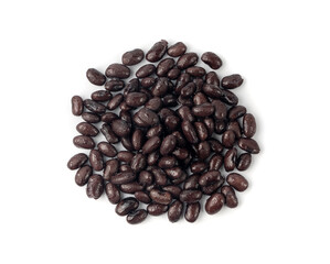 Black beans, cooked bean piles, baked legume, canned dark beans, rajma, Phaseolus vulgaris