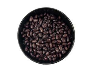Black beans, cooked bean piles, baked legume, canned dark beans, rajma, Phaseolus vulgaris