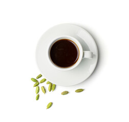 Cardamom Coffee, Cardamon Drink, Black Coffee with Kardamon, Cardamum Spice Beverage, Natural Tonic
