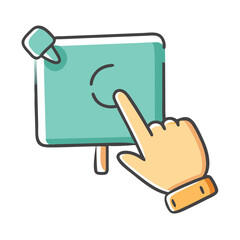 presentation pointer icon, presentation pointer vector illustration-simple illustration of presentation pointer, perfect for presentation pointer logos and icons