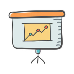 presentation screen icon, presentation screen vector illustration-simple illustration of presentation screen, perfect for presentation screen logos and icons