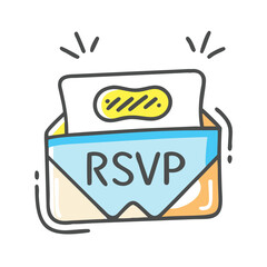 rsvp icon, rsvp vector illustration-simple illustration of rsvp, perfect for rsvp logos and icons