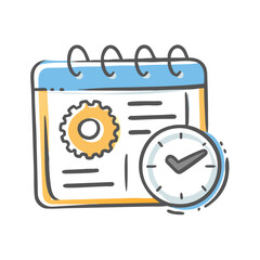 scheduling software icon, scheduling software vector illustration-simple illustration of scheduling software, perfect for scheduling software logos and icons