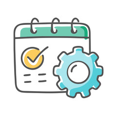 scheduling software icon, scheduling software vector illustration-simple illustration of scheduling software, perfect for scheduling software logos and icons