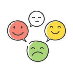 sentiment classifier icon, sentiment classifier vector illustration-simple illustration of sentiment classifier, perfect for sentiment classifier logos and icons