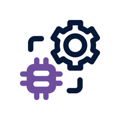 technology dual tone icon. Sleek and modern vector icon for websites, mobile apps, marketing materials, and corporate design. Fully scalable and ready to use.