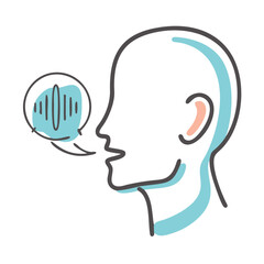 speech recognition icon, speech recognition vector illustration-simple illustration of speech recognition, perfect for speech recognition logos and icons