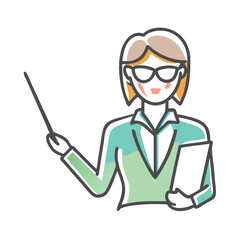 teacher icon, teacher vector illustration-simple illustration of teacher, perfect for teacher logos and icons