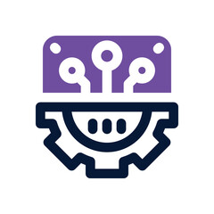 configuration dual tone icon. Sleek and modern vector icon for websites, mobile apps, marketing materials, and corporate design. Fully scalable and ready to use.