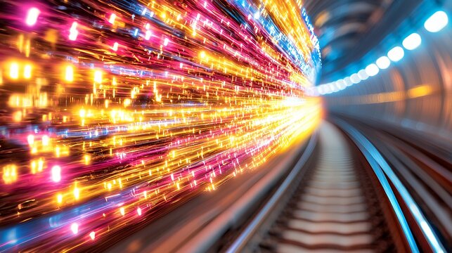 Data tunnel rapid transit and financial markets