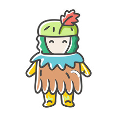 themed costume icon, themed costume vector illustration-simple illustration of themed costume, perfect for themed costume logos and icons