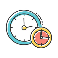 time management icon, time management vector illustration-simple illustration of time management, perfect for time management logos and icons