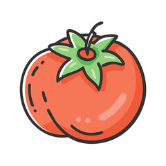 tomato icon, tomato vector illustration-simple illustration of tomato, perfect for tomato logos and icons