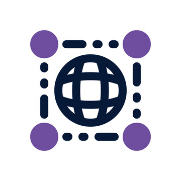 network dual tone icon. Sleek and modern vector icon for websites, mobile apps, marketing materials, and corporate design. Fully scalable and ready to use.