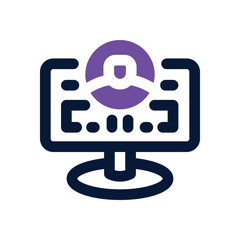 user dual tone icon. Sleek and modern vector icon for websites, mobile apps, marketing materials, and corporate design. Fully scalable and ready to use.