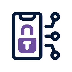 smartphone dual tone icon. Sleek and modern vector icon for websites, mobile apps, marketing materials, and corporate design. Fully scalable and ready to use.