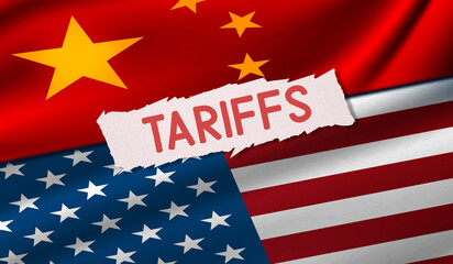 Tariffs war between USA and China background