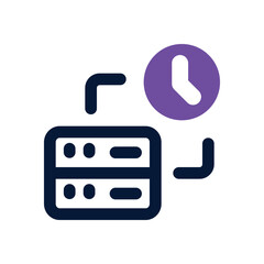 data processing dual tone icon. Sleek and modern vector icon for websites, mobile apps, marketing materials, and corporate design. Fully scalable and ready to use.