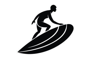 surfer silhouette vector