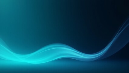 Fototapeta premium Stunning Abstract Blue Wave Design