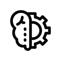 development intelligent line icon. Clean and minimalist vector icon for websites, mobile apps, presentations, and logos. Fully scalable and customizable for any project.