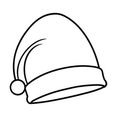 vector illustration of a santa hat