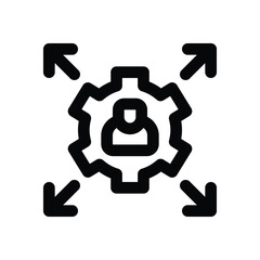 capability line icon. Clean and minimalist vector icon for websites, mobile apps, presentations, and logos. Fully scalable and customizable for any project.