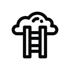 ledder line icon. Clean and minimalist vector icon for websites, mobile apps, presentations, and logos. Fully scalable and customizable for any project.